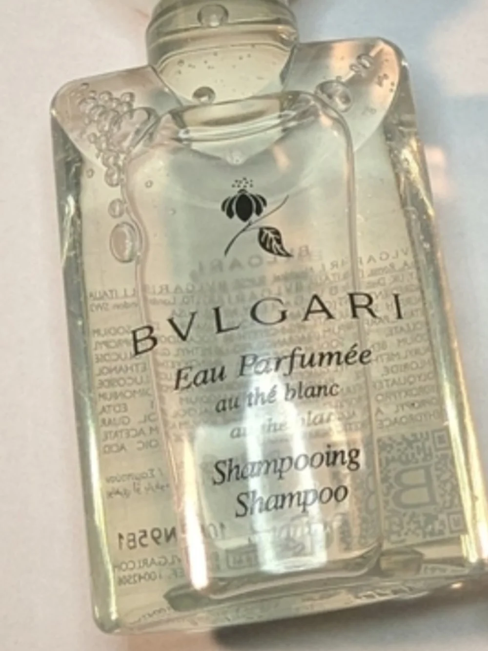 Bvlgari Eau Parfumée au Thé Blanc Shampoo - Travel Size Bundle Set Of 2